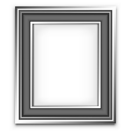 Blank picture frame vector decoration element. Photo template.のイラスト素材