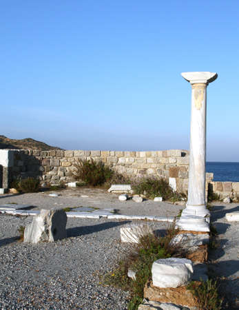 Altar of the Basilica of the 5th century. Kos Island. Greece