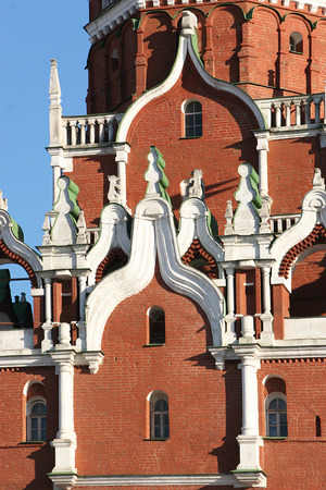 Decor Trinity (Troitskaya) tower of the Moscow Kremlin. Russiaの写真素材