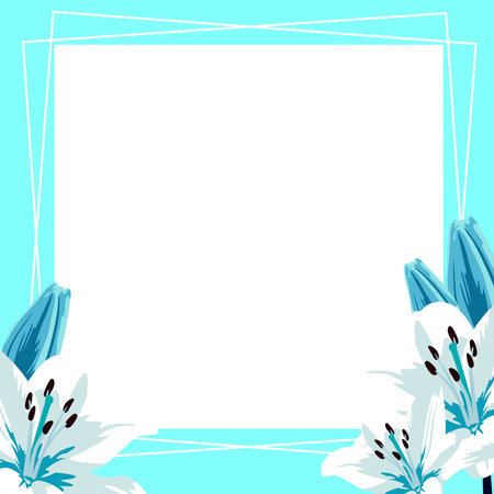 Background with spring flowers and area for your text. Background for advertising spring discountsのイラスト素材