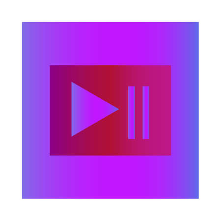 Live streaming icon, vector isolated illustration. Social media web bannerのイラスト素材