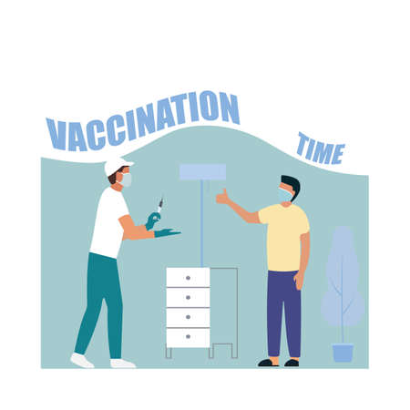 Time of vaccinationのイラスト素材