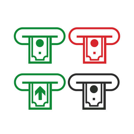 bill and money icon vector money iconのイラスト素材