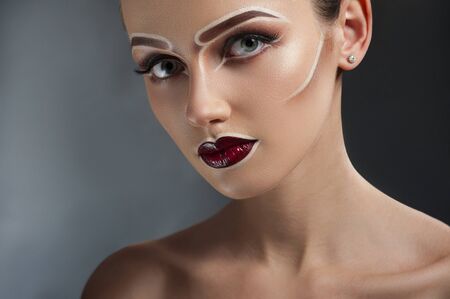 Creative pop art makeup