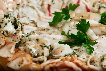 Flavoured sliced lard setの写真素材