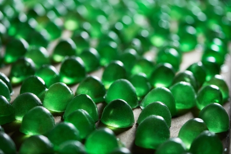 Green marmelade half-spheres setの写真素材