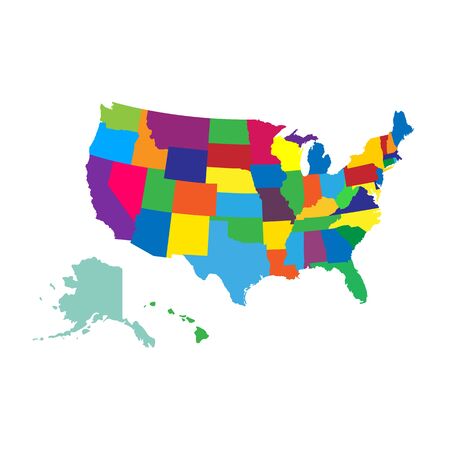 Usa map. Vector illustration.のイラスト素材