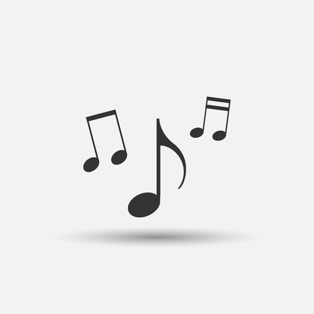 Pictograph of music note. Note icon. Vector illustration.のイラスト素材