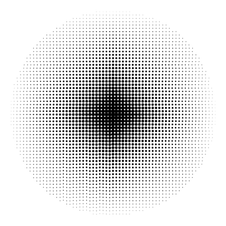 Halftone circles, halftone dot pattern. Vector illustration.のイラスト素材