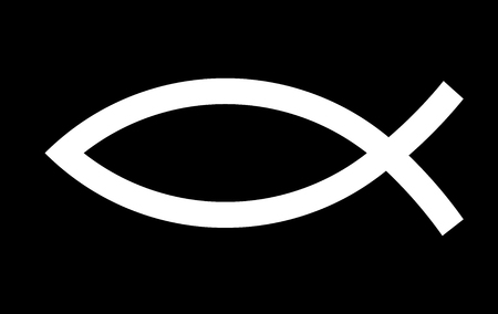 Christian symbol isolated on background. Vector illustration.のイラスト素材