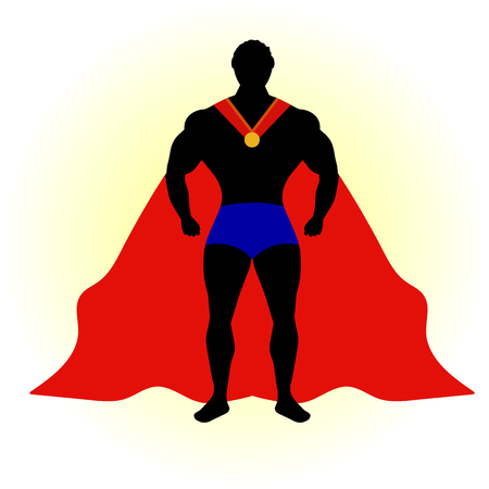 superhero isolated. Vector illustration.のイラスト素材