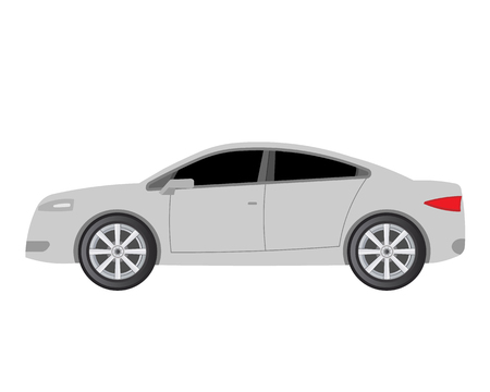 car isolated on white background. Vector illustration.のイラスト素材