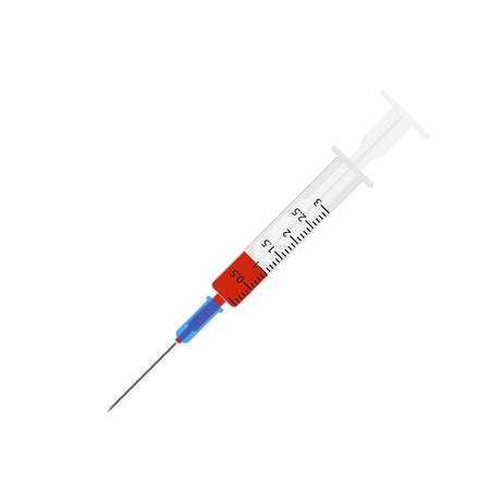 Syringe Icon isolated on white background. Vector illustration. Eps 10.のイラスト素材