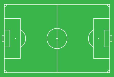 Soccer field or football field Vector illustration. Eps 10.のイラスト素材