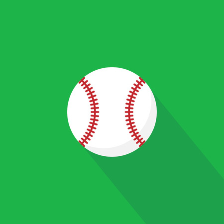 Ball baseball icon isolated on background. Vector illustration. Eps 10のイラスト素材