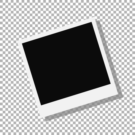 photo frame isolated on background. Vector illustration. Eps 10.のイラスト素材