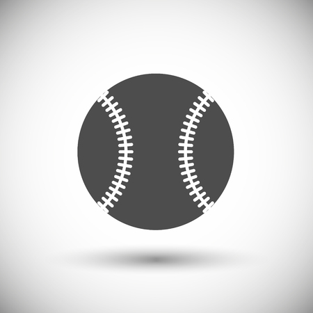 Ball baseball icon isolated on background. Vector illustration. Eps 10のイラスト素材