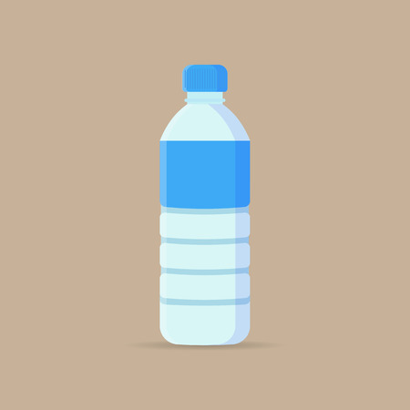 Water Bottle flat icon. Vector illustration.のイラスト素材