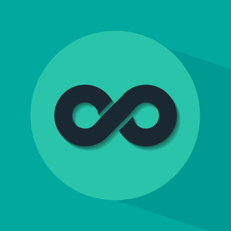 Infinity symbol isolated on background. Vector illustration. Eps 10.のイラスト素材