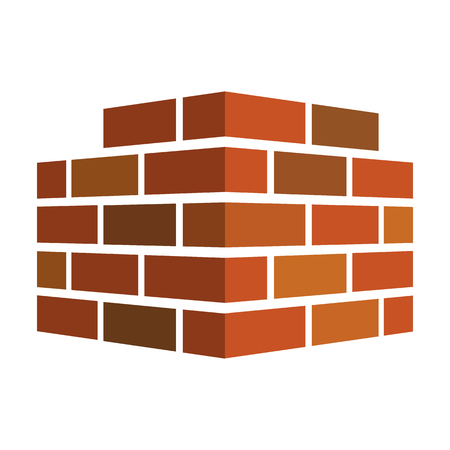 Bricks icon. Bricks logo. isolated on white background. Vector illustration. Eps 10.のイラスト素材