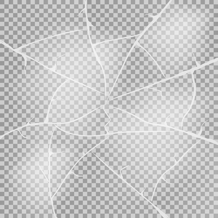 Texture of ice surface on transparent background. Vector illustration. Eps 10.のイラスト素材