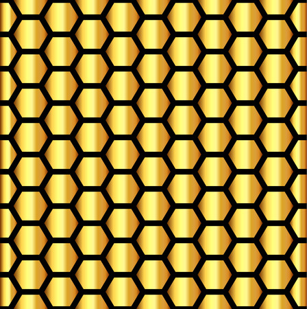 Seamless Pattern Hexagon Honeycomb Texture. Vector illustration. Eps 10.のイラスト素材
