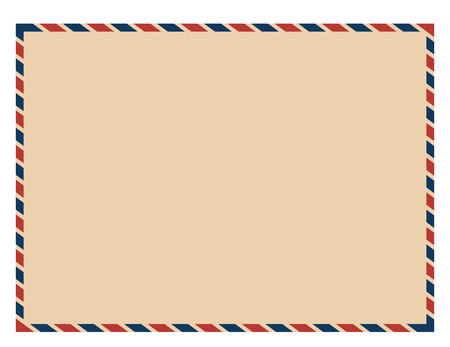 Postal card isolated on white background. Vector illustration. Eps 10.のイラスト素材