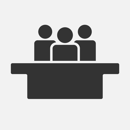 Jurors icon isolated on white background. Vector illustration. Eps 10.のイラスト素材