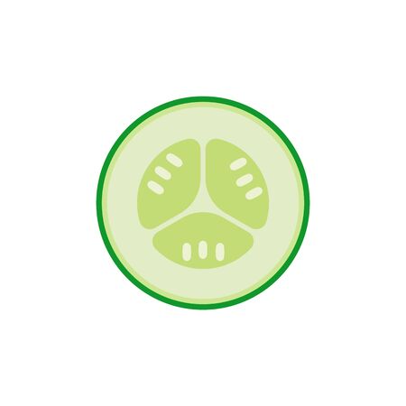 Cucumber pack isolated on white background. Vector illustration. Eps 10.のイラスト素材