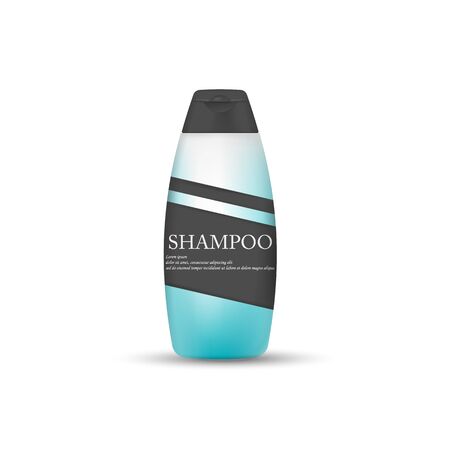 Shampoo isolated on white background. Vector illustration. Eps 10.のイラスト素材