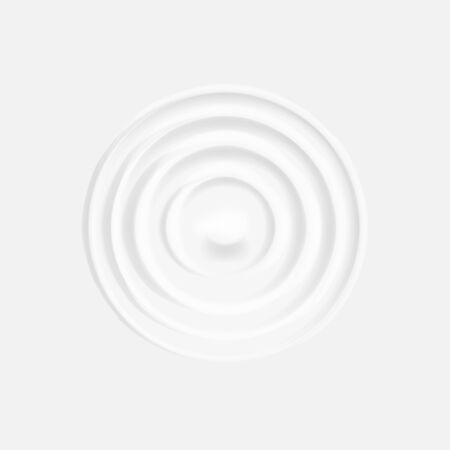 Milk circle ripple isolated on white background.のイラスト素材