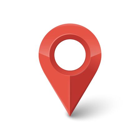 location icon isolated on white background. Vector illustration. Eps 10.のイラスト素材