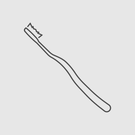 Toothbrush icon isolated on white background. Vector illustration. Eps 10のイラスト素材