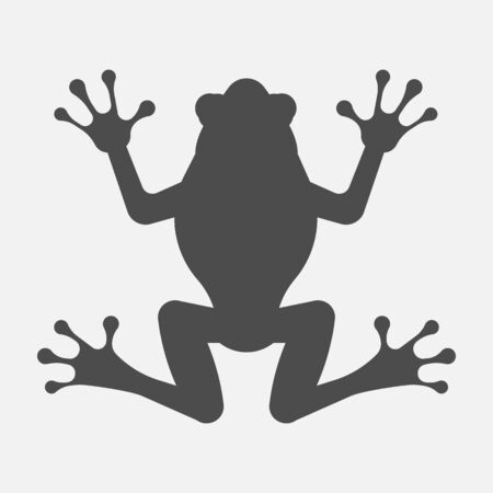 Frog icon isolated on white background.のイラスト素材
