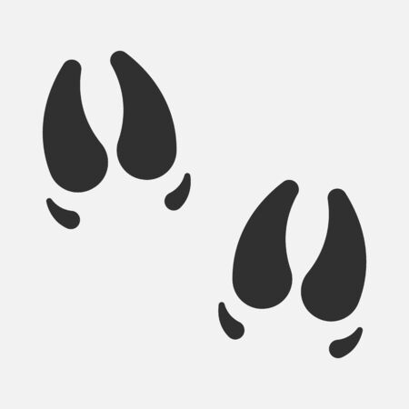 Pig step icon. Pig paw icon isolated on white background.のイラスト素材