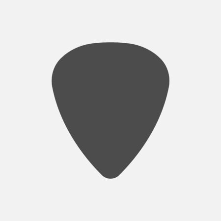 Guitar pick icon isolated on white background. Vector illustration. Eps 10.のイラスト素材