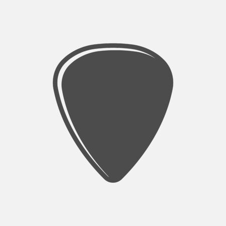 Guitar pick icon isolated on white background. Vector illustration. Eps 10.のイラスト素材