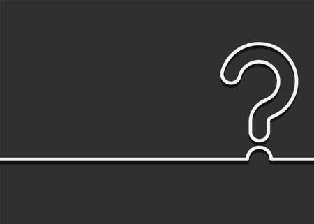 Question mark icon. FAQ concept. Vector illustration. Eps 10.のイラスト素材