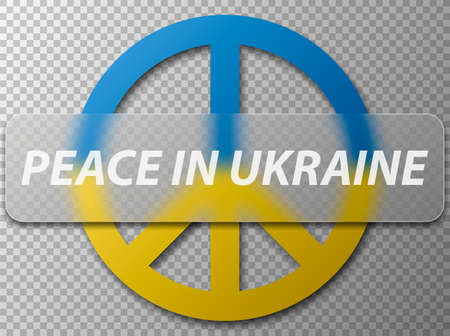 Ukraine peace symbols. Peace in ukraine. Stay with ukraine. Vector illustration.のイラスト素材