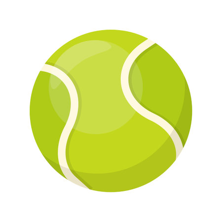 Tennis ball flat icon. tennis icon. vector illustration. Eps 10.のイラスト素材