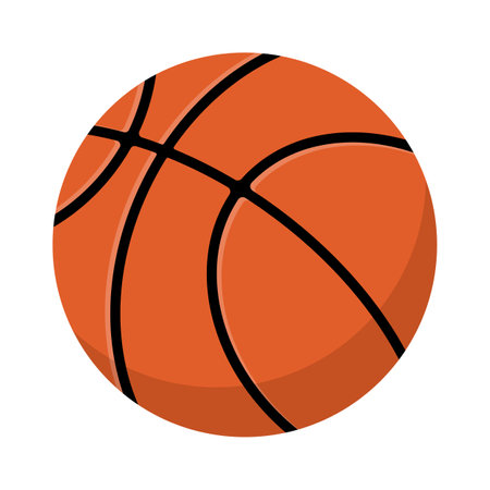 Basketball ball flat icon. Basketball icon. vector illustration.のイラスト素材