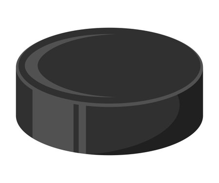 Hockey puck flat icon. vector illustration. Eps 10.のイラスト素材