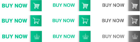 Buy now buttons. Set of buttons buy now. Modern collection for web site. Vector illustration.