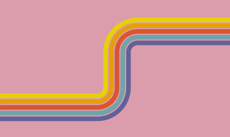 Abstract background of rainbow Wavy Line designs Vector pattern ready to use for cloth, textile, wrap and other.のイラスト素材