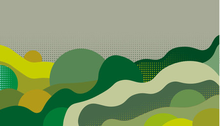 Abstract pattern background. Vector creative pattern texture. Color wave template presentation design with green lineのイラスト素材