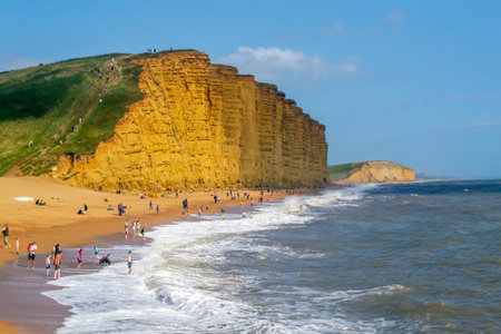 Durdle Door, Jurassic Coast, Dorset, England, UKの写真素材