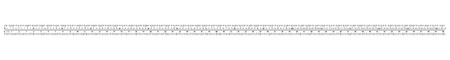 Ruler 150 centimeter. Ruler 60 inch. Precise measuring tool. Inches size indicators. Calibration gridのイラスト素材