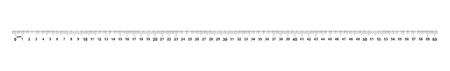Ruler 60 centimeter. Ruler 600 mm. Value of division 0.5 mm. Precise length measurement device. Calibration gridのイラスト素材
