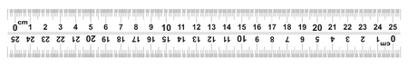 Ruler 100 centimeter. Ruler 1000 mm. The direction of marking on the ruler from left to right and right to left. Value of division 0.5 mm. Precise length measurement device. Calibration grid.のイラスト素材