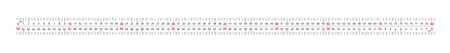 Ruler bidirectional double sided 800 millimeter, 80 centimeter. The division price is 1 mm. Precise measuring tool. Calibration gridのイラスト素材